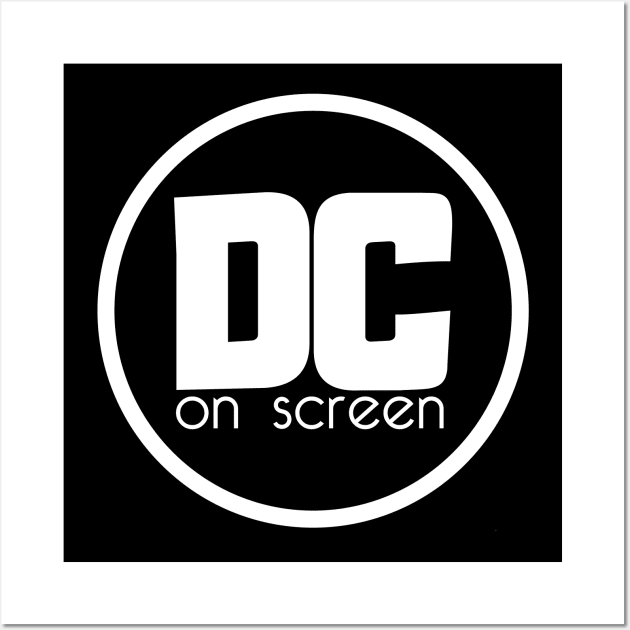 DC on SCREEN Podcast Logo (Black Circle) Wall Art by DC on SCREEN